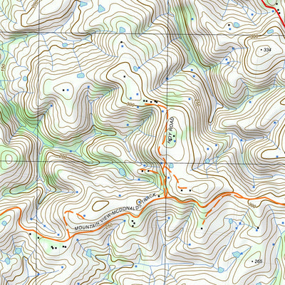 nswtopo 8021-2-N KORUMBURRA NORTH digital map