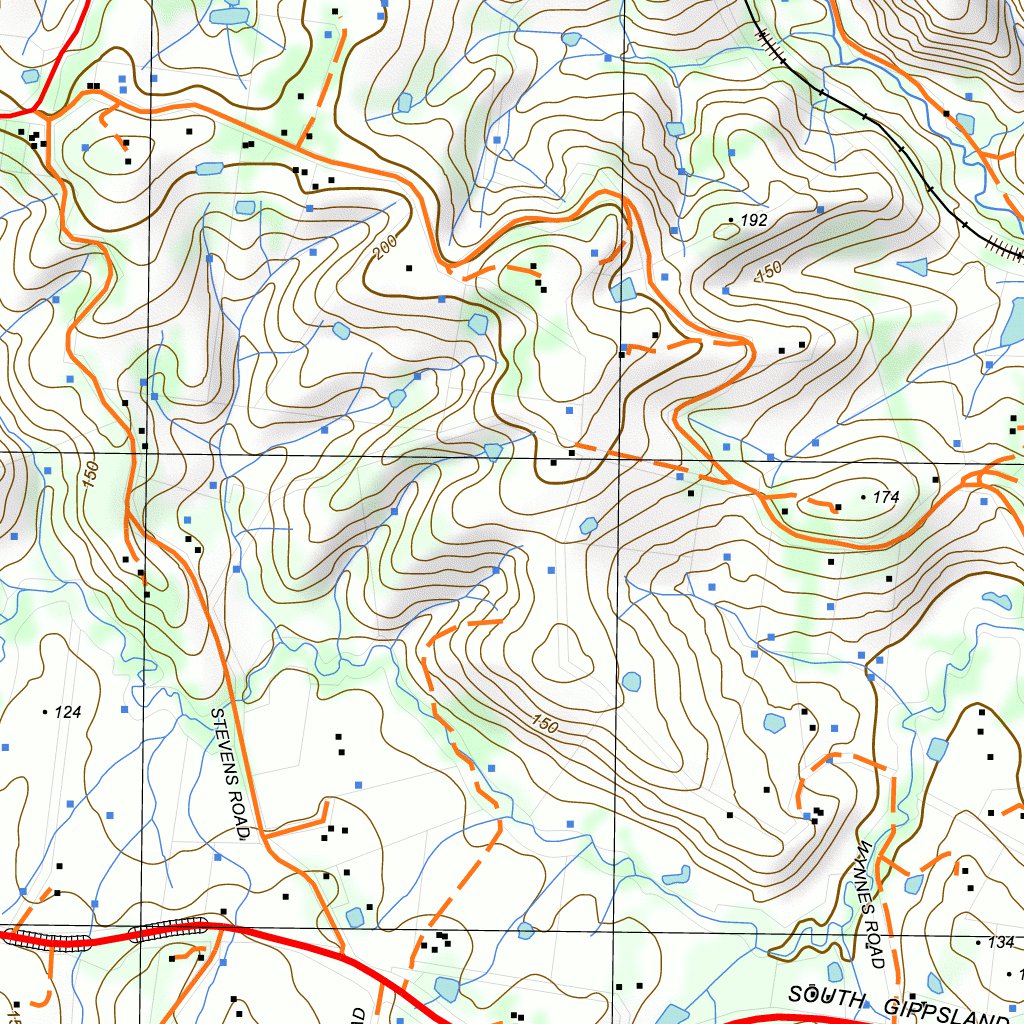 80212S KORUMBURRA SOUTH Map by nswtopo Avenza Maps