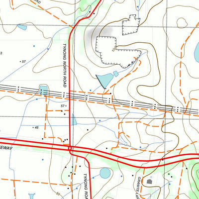 nswtopo 8021-4-N GARFIELD NORTH digital map