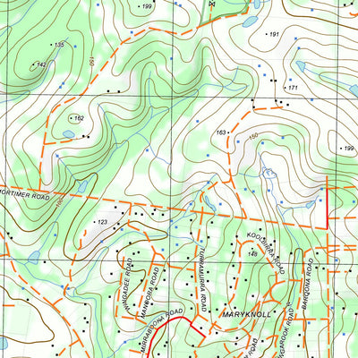 nswtopo 8021-4-N GARFIELD NORTH digital map