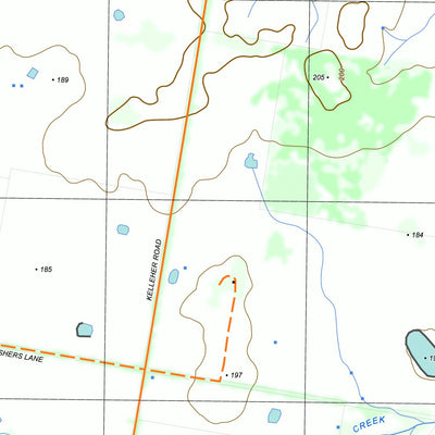 nswtopo 8024-1-N BENALLA NORTH digital map