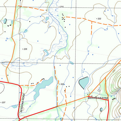 nswtopo 8024-1-S BENALLA SOUTH digital map