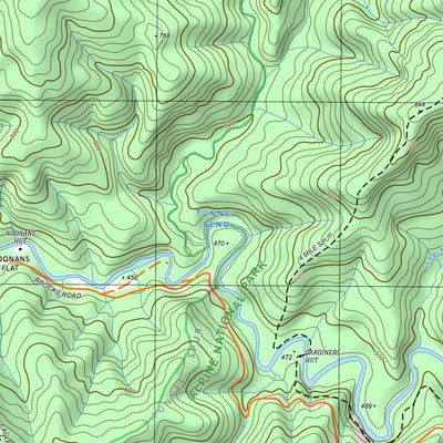 nswtopo 8123-1-S BULLER SOUTH digital map