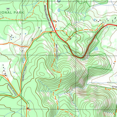 nswtopo 8125-3-N GLENROWAN NORTH digital map