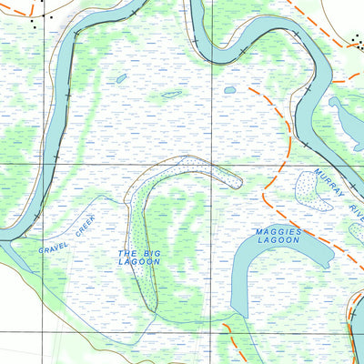 nswtopo 8126-2-S MULWALA SOUTH digital map