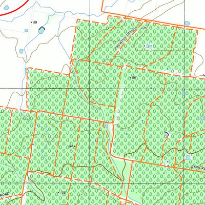 nswtopo 8221-4-S TRARALGON SOUTH digital map