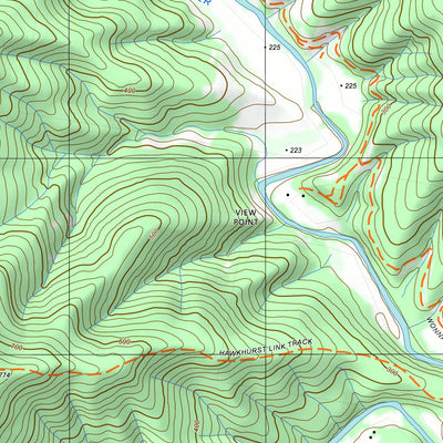 nswtopo 8323-3-S CROOKED RIVER SOUTH digital map