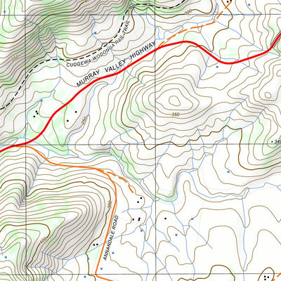 nswtopo 8325-1-S GRANYA SOUTH digital map