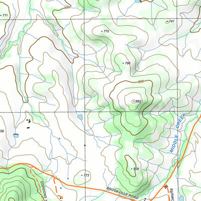 nswtopo 8423-3-N BROOKVILLE NORTH digital map