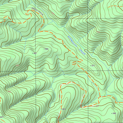 nswtopo 8423-3-S BROOKVILLE SOUTH digital map