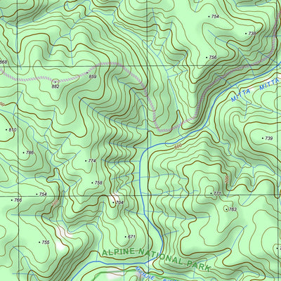 nswtopo 8424-3-S BENAMBRA SOUTH digital map