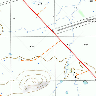 nswtopo 8425-1-S CORRYONG SOUTH digital map
