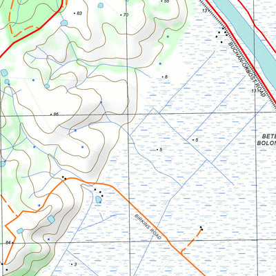 nswtopo 8522-1-S ORBOST SOUTH digital map