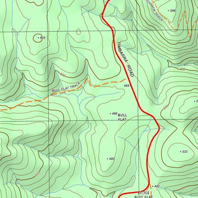 nswtopo 8523-3-S MURRINDAL SOUTH digital map