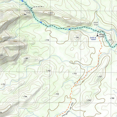 nswtopo West MacDonnell Ranges and the Larapinta Trail (Map 1: Alice Springs to Jay Creek) digital map