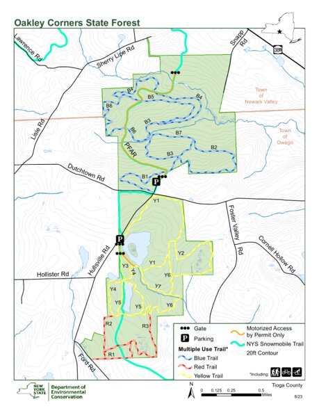 Oakely Corners State Forest Map by NYSDEC | Avenza Maps