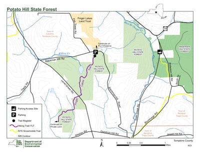 Potato Hill State Forest Map by NYSDEC | Avenza Maps