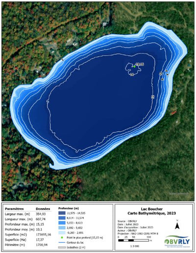 OBVRLY Lac Boucher (Saint-Alexis-des-Monts) digital map