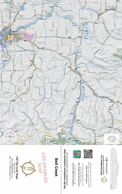 Off The Grid Maps Belt Creek digital map