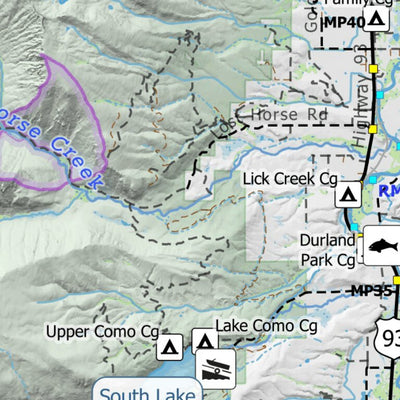 Off The Grid Maps Bitterroot River Darby to Victor digital map