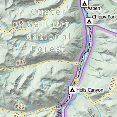 Off The Grid Maps Boulder River digital map