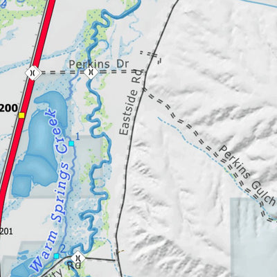 Off The Grid Maps Clark Fork River Warm Springs digital map
