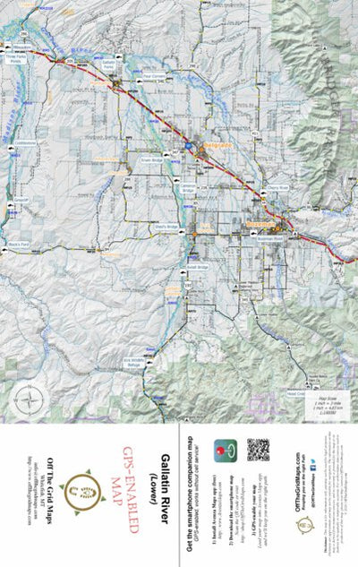 Off The Grid Maps Gallatin River Lower digital map