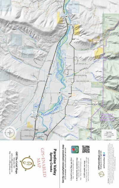 Paradise Valley Spring Creeks Map by Off The Grid Maps | Avenza Maps