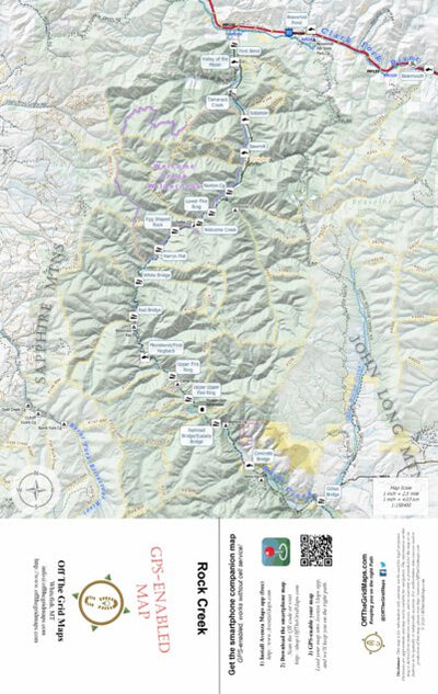 Off The Grid Maps Rock Creek digital map