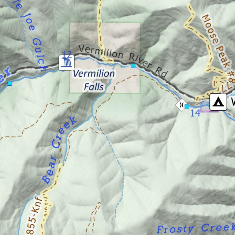 Vermoil Mapa Vermillion River Map by Off The Grid Maps | Avenza Maps
