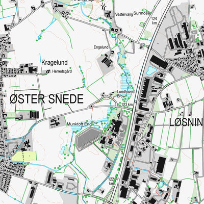 OnlyMaps.dk 30_Hedensted_kommune_DK digital map