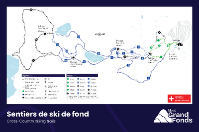 Mont Grand Fonds - Carte de pistes de ski de fonds Preview 1
