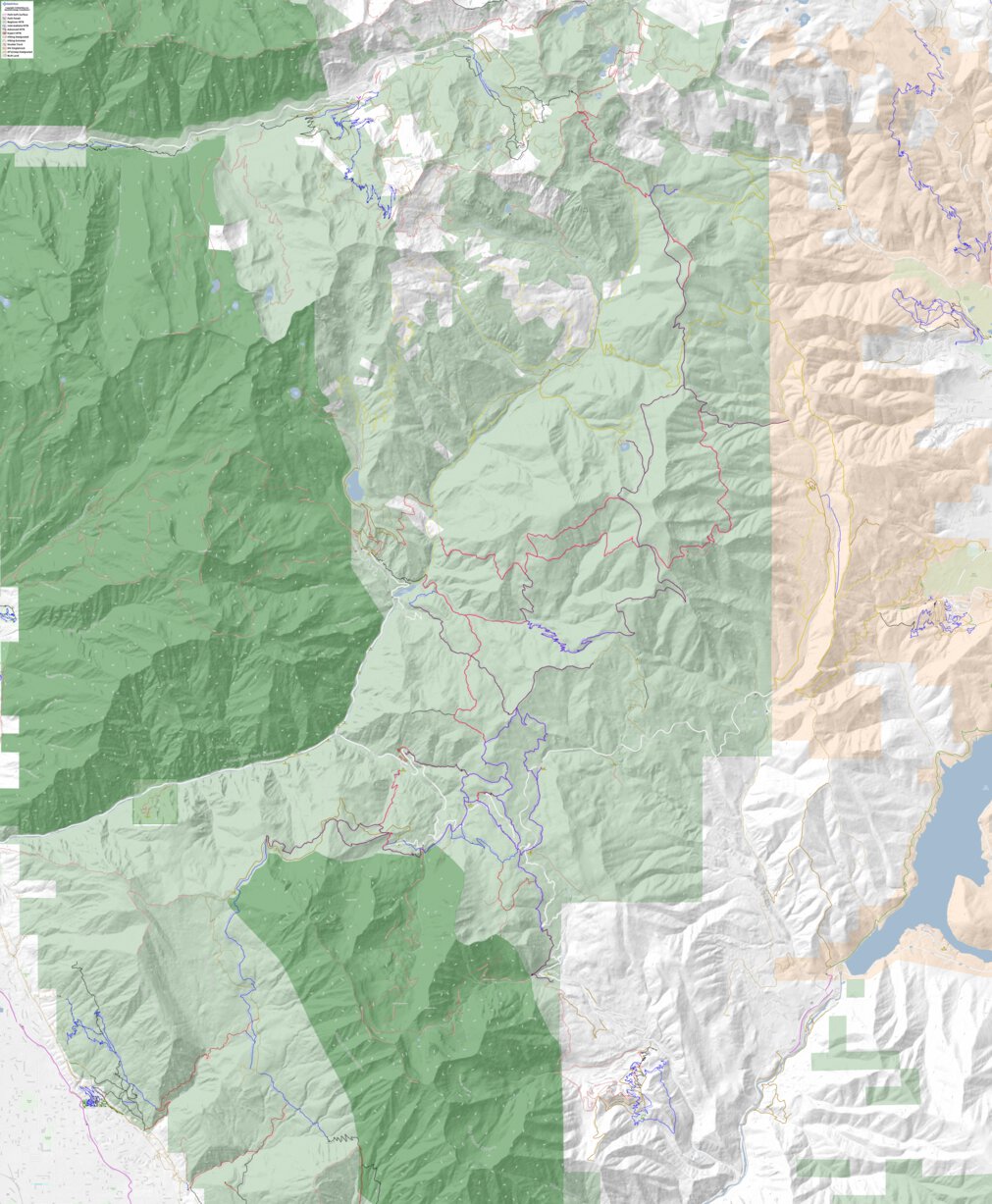 AF Canyon Hike Bike and Motorized Map by Orbital View, Inc. | Avenza Maps