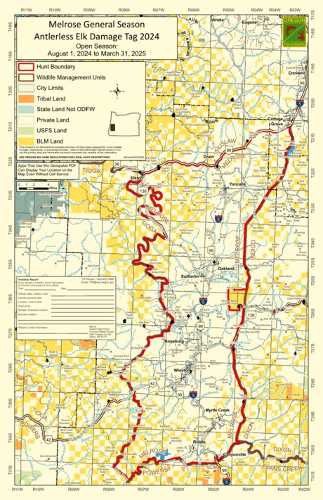 GSAEDT] Melrose Map by Oregon Department of Fish and Wildlife