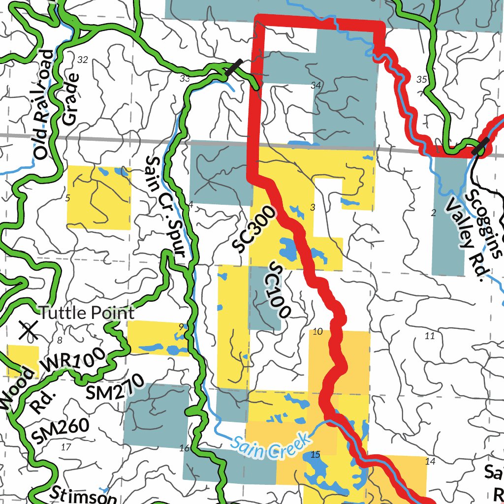 Upper Tualatin - Trask Map by Oregon Department of Fish and Wildlife ...