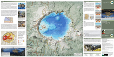Oregon Department of Geology & Mineral Industries Crater Lake Geologic Guide and Recreation Map - Side 2 digital map