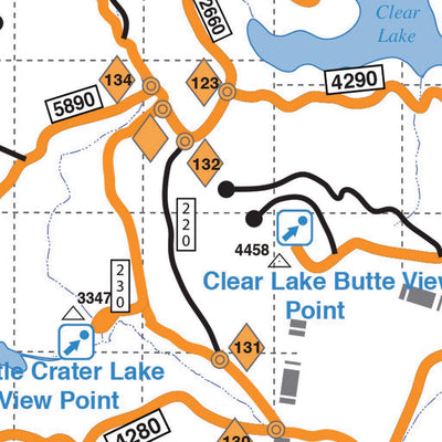 Oregon State Snowmobile Association Mt Hood Snowmobile Club Timothy Lake 2023 digital map