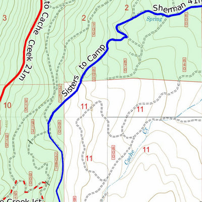 UTV Trail Map Santiam Pass East to Sisters Preview 2