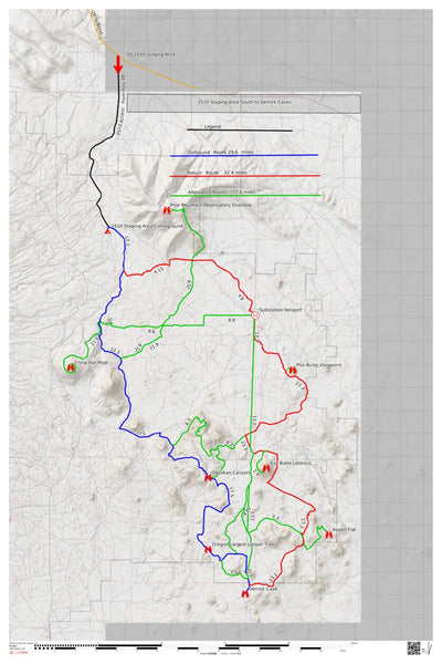Oregon SxS Trail Coalition Oregon SxS Trail Map 2510 C.G. south to Derrick Caves digital map
