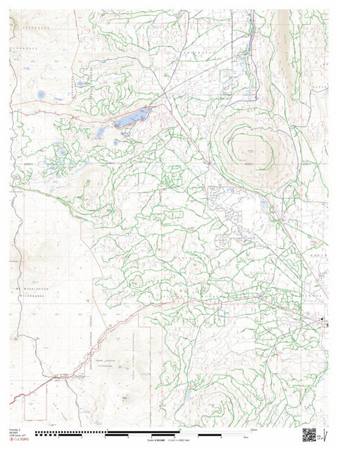 Oregon SxS Trail Coalition Oregon SXS Trail Map MVUM Corbett Sno-Park Area digital map