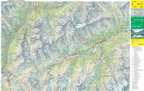 Orell Füssli Kartographie AG Disentis-Sedrun North, 1:25'000, Hiking Map bundle exclusive