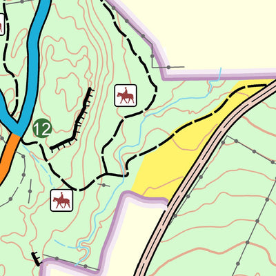 Orienteering Unlimited Westmoreland Sanctuary Trail Map digital map