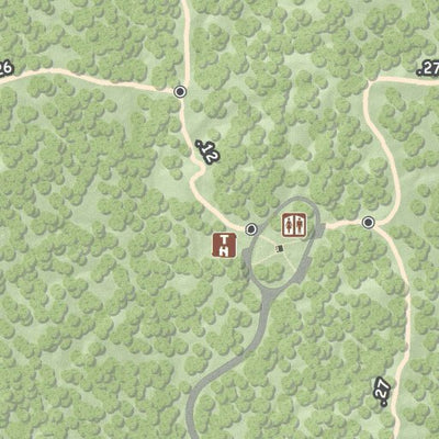 Outdoor Enthusiast Fox Run Regional Park Trail Map digital map
