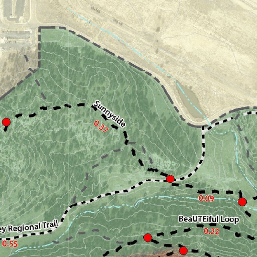 Ute Valley Park Trail Map by Outdoor - Outdoor Enthusiast Ute Valley Park Trail Map Digital Map 34279423377564 