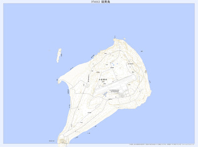 Pacific Spatial Solutions, Inc. 374112 硫黄島（いおうじま Iojima）, 地形図 digital map
