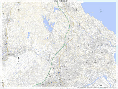 Pacific Spatial Solutions, Inc. 392746 沖縄市北部（おきなわしほくぶ Okinawashihokubu）, 地形図 digital map