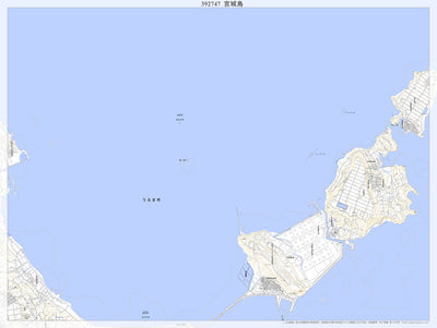 Pacific Spatial Solutions, Inc. 392747 宮城島（みやぎじま Miyagijima）, 地形図 digital map