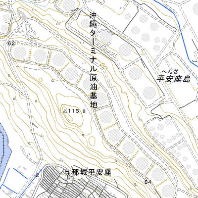 Pacific Spatial Solutions, Inc. 392747 宮城島（みやぎじま Miyagijima）, 地形図 digital map
