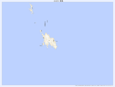 Pacific Spatial Solutions, Inc. 414231 媒島（なこうどじま Nakodojima）, 地形図 digital map