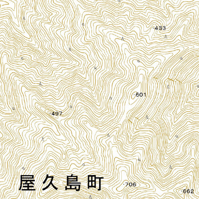 Pacific Spatial Solutions, Inc. 453054 屋久宮之浦（やくみやのうら Yakumiyanora）, 地形図 digital map